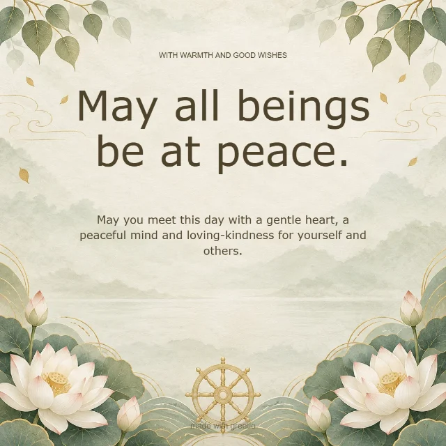 Loving-kindness · Warm wishes: May all beings be at peace.