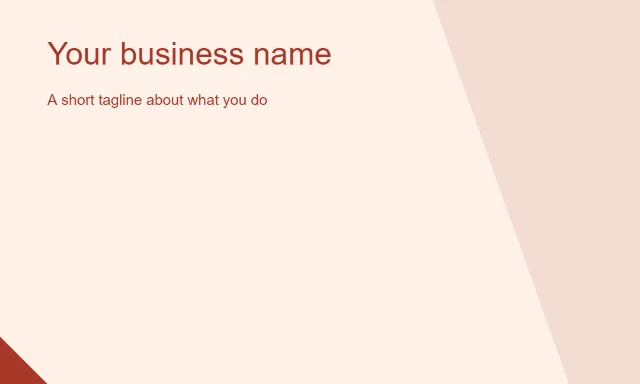 Coral creative: Your business name