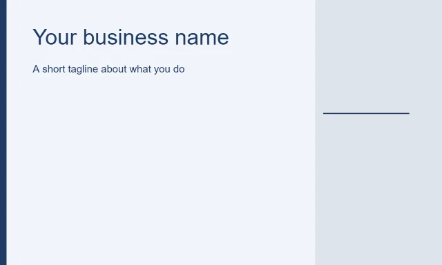 Navy executive: Your business name