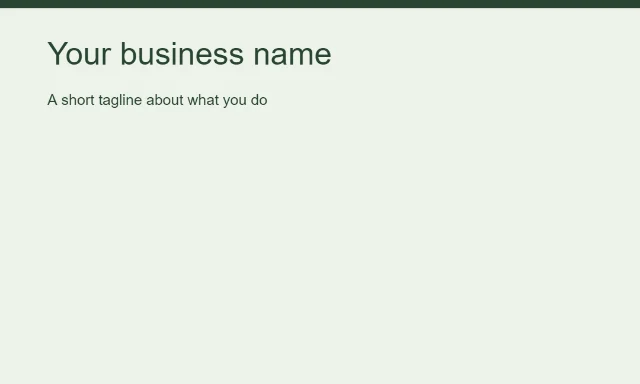 Sage studio: Your business name