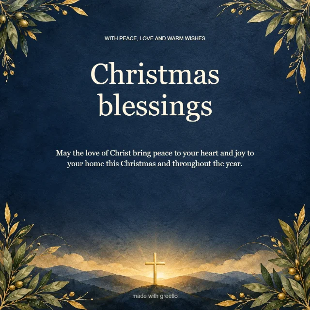 Peace this Christmas: Christmas blessings