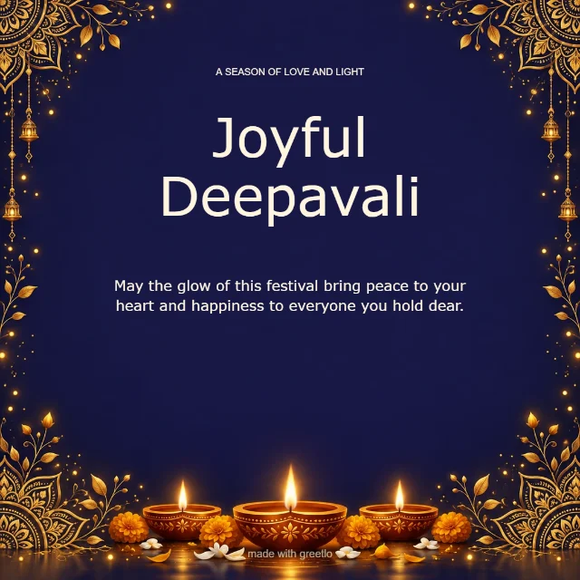 Deepavali glow: Joyful Deepavali