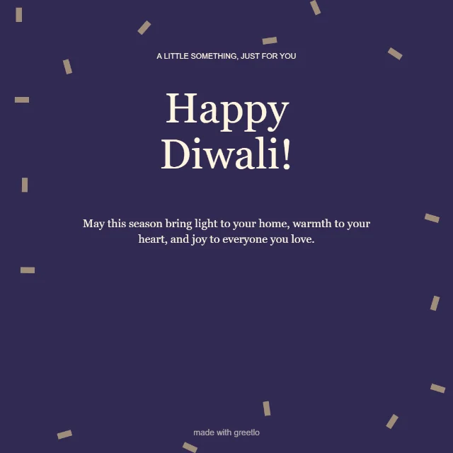 Festive · A little celebration: Happy Diwali!