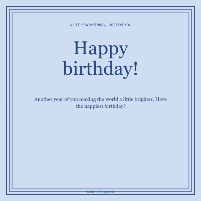 Make a little noise: Happy birthday!